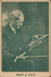 Mart A. Hays - violinist Postcard