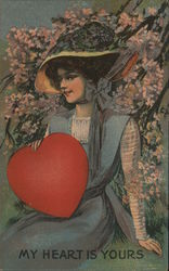 My Heart Is Yours Women Postcard Postcard Postcard