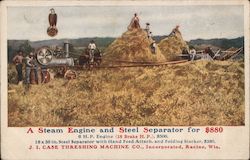 J.I. Case Threshing Machine Company Postcard
