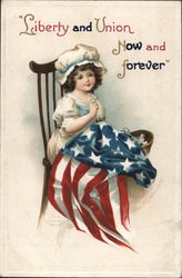 Liberty and Union Now and Forever Postcard