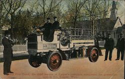 Auto Fire Truck, the chief feature of Casper's complete equipment for protection against fire Postcard