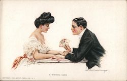 A Winning Hand - A couple playing cards Postcard