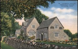 Cotswold Cottage, Greenfield Village Postcard