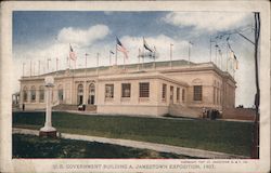 U.S. Government Building A - Jamestown Exposition 1907 Postcard