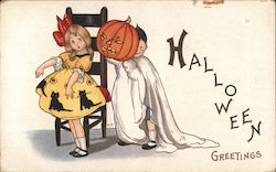 Halloween Greetings Postcard