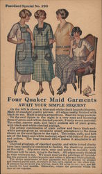 Four Quaker Maid Garments Await Your Simple Request Postcard