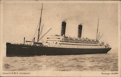 Cunard R.M.S. Carmania Postcard