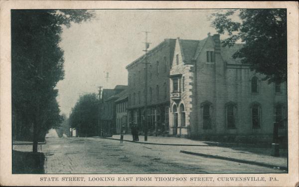State Street, Looking East from Thompson Street Curwensville Pennsylvania