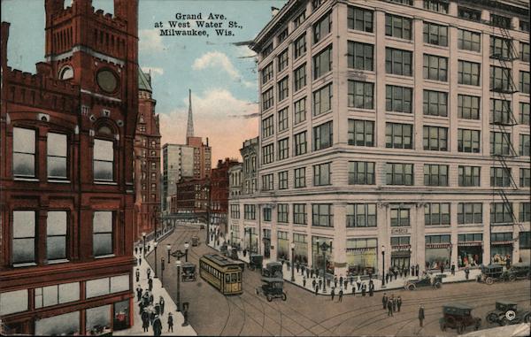 Grand Ave. at West Water St. Milwaukee Wisconsin