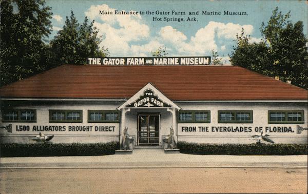 Main Entrance to the Gator Farm and Marine Museum Hot Springs Arkansas