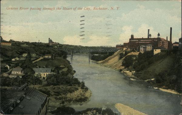Genesee River Passing Through the Heart of the City Rochester New York