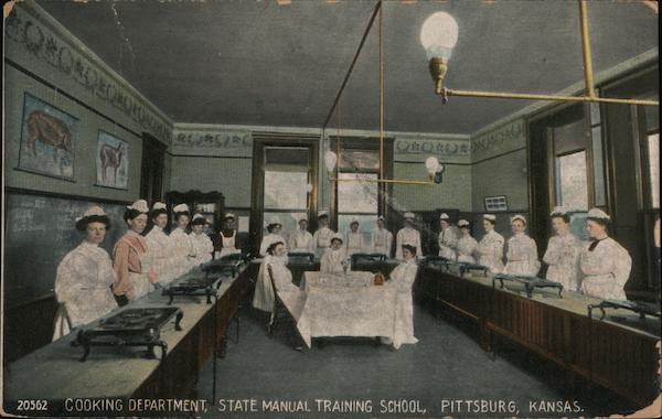 Cooking Department, State Manual Training School Pittsburg Kansas