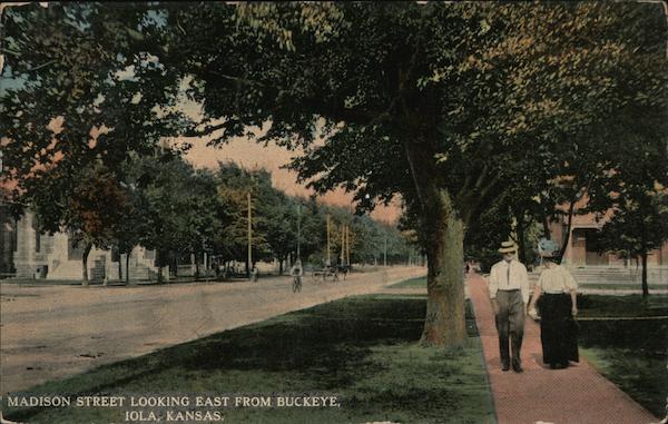 Madison Street Looking East From Buckeye Iola Kansas