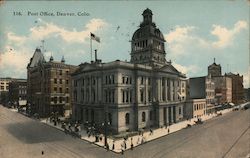 Post Office Building Postcard