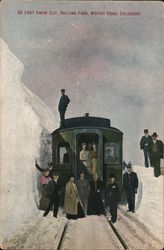 30 FOOT SNOW CUT, ROLLINS PASS, MOFFAT ROAD Postcard