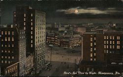 Bird's Eye View by Night Montgomery, AL Postcard Postcard 
