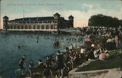 Bathing Scene at Gordon park Cleveland, OH Postcard Postcard Postcard