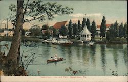 Saegertown Inn and Park Postcard