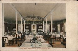 Dining Room, Saegerstown Inn Postcard