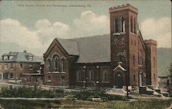 Holy Rosary Church and Parsonage Johnsonburg, PA Postcard Postcard Postcard