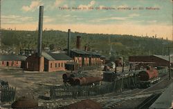 Typical Scene in the Oil Regions, showing an Oil Refinery Postcard