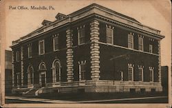 Post Office Meadville, PA Postcard Postcard Postcard