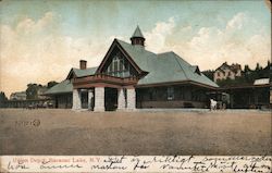 Union Depot Saranac Lake, NY Postcard Postcard Postcard