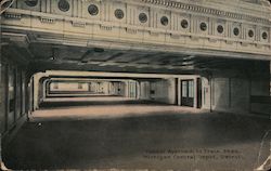 Tunnel Approach to Train Shed, Michigan Central Depot Postcard
