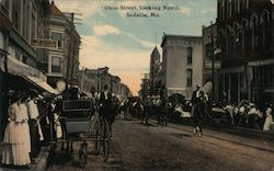 Ohio Street Looking North Postcard