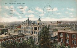 Bird's Eye View of City Postcard