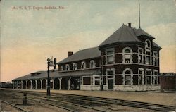 M., K. & T. Depot Sedalia, MO Postcard Postcard Postcard