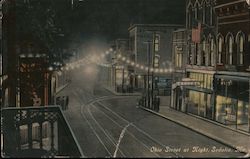 Ohio Street at Night Postcard