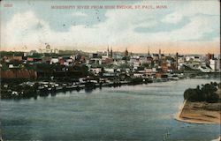 Mississippi River from High Bridge Postcard