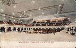 Auditorium as a Convention Hall St. Paul, MN Postcard Postcard Postcard