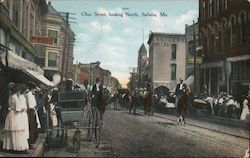 OHIO STREET, LOOKING NORTH Postcard