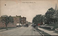 Lincoln Avenue Bellevue, PA Postcard Postcard Postcard