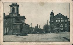 West Side Public Square Somerset, KY Postcard Postcard Postcard