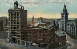 D.S. Morgan Building, Law Exchange Building, City and County Hall Postcard