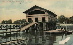 Casino and Boat House Postcard