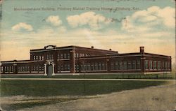 Mechanical Arts Building, Manual Training Normal Pittsburg, KS Postcard Postcard Postcard