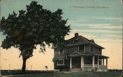 A Pittsburg Residence and Lone Tree Postcard