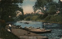 Boat Landing, Soldier Creek, Garfield Park Postcard