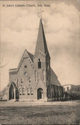 St. John's Catholic Church Iola, KS Postcard Postcard Postcard