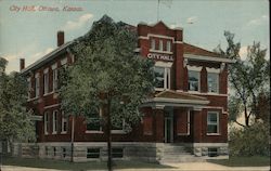 City Hall Ottawa, KS Postcard Postcard Postcard