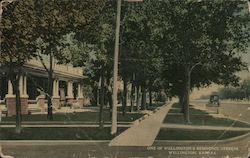 One of City's Residence Streets Wellington, KS Postcard Postcard Postcard