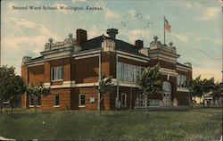 Second Ward School Wellington, KS Postcard Postcard Postcard