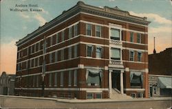 Antlers Hotel Wellington, KS Postcard Postcard Postcard