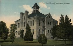 First Ward School Wellington, KS Postcard Postcard Postcard