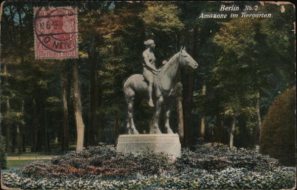 Berlin, Amazone im Tiergarten Germany