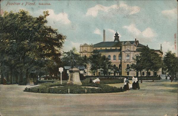 Pozdrav z Plzně Sokolna Poland Eastern Europe